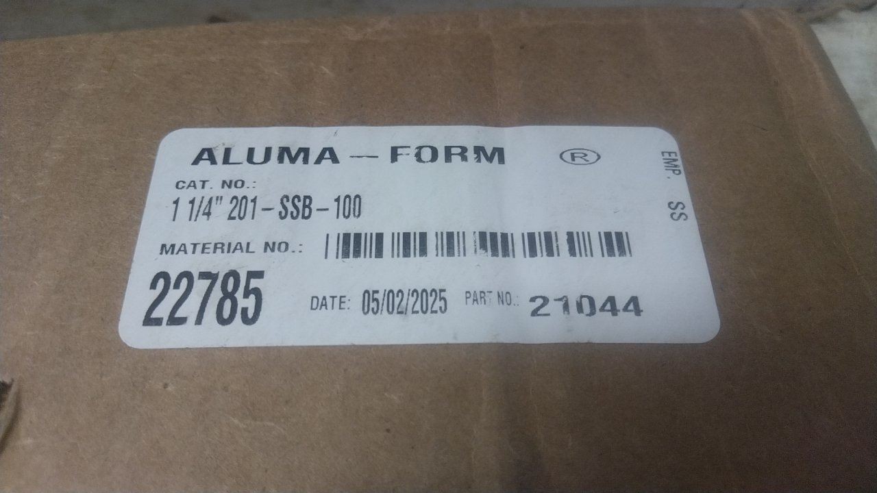 Aluma-Form 1/4-201-SSB-100 1-1/4 in W 100 Ft Length Stainless Steel Pole Band