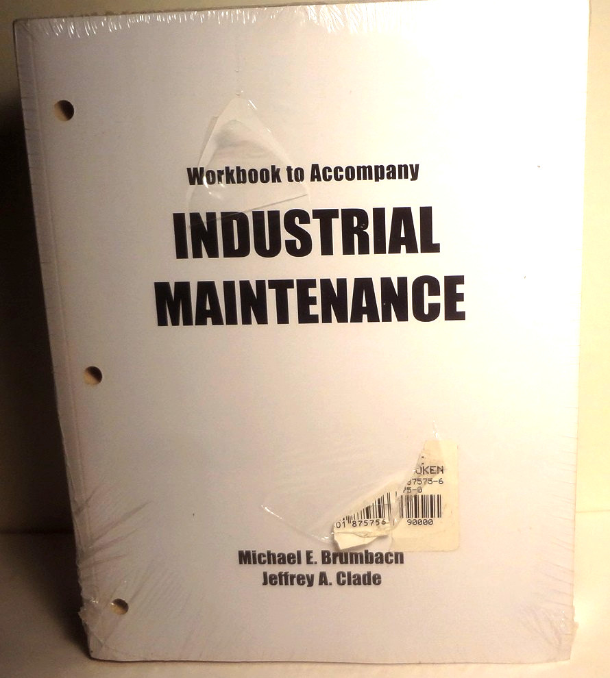 NEW SEALED TWIN PACK-hardbound INDUSTRIAL MAINTENANCE & companion WORKBOOK CLADE