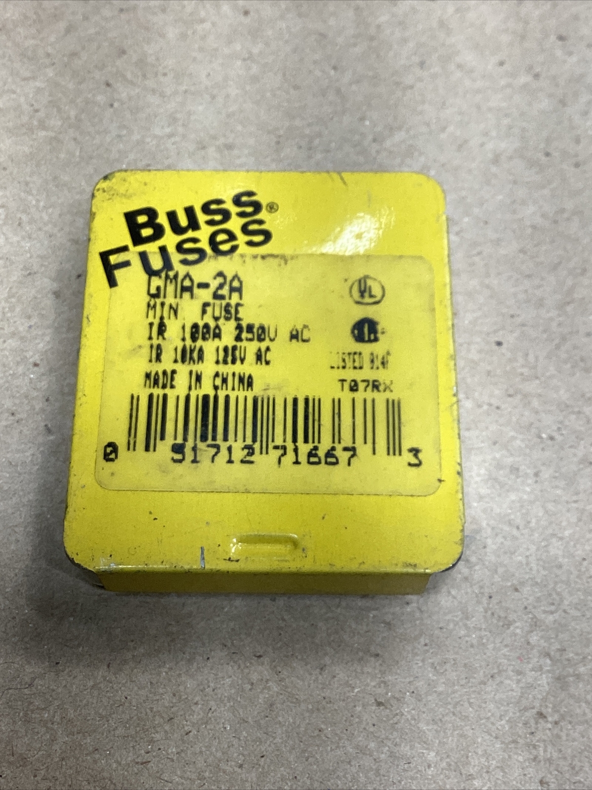 GMA-2A Buss Fuse 2A 250V GMA2A (Pack of 5), #280K98