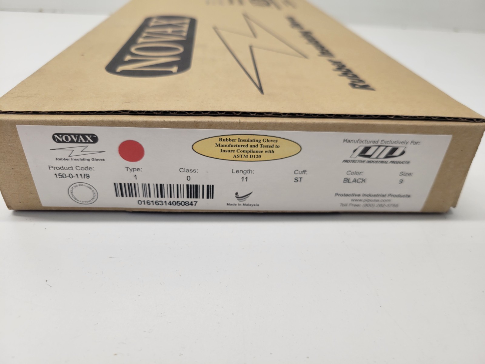 NEW OLD STOCK! NOVAX TYPE 1 CLASS 0 LENGTH 11 CUFF ST SIZE 9 GLOVES 150-0-11/9