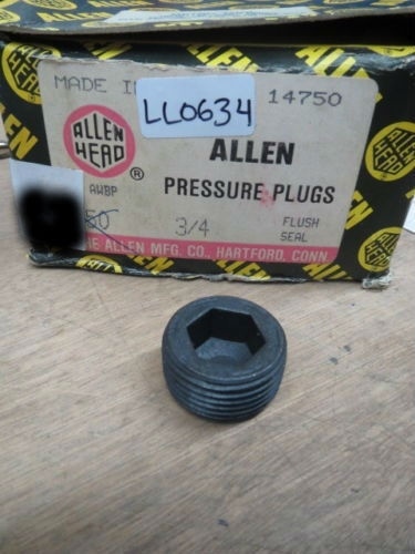PRESSURE PLUGS 3/4″ FLUSH SEAL 4 PCS ALLEN 14750 (LL0634)
