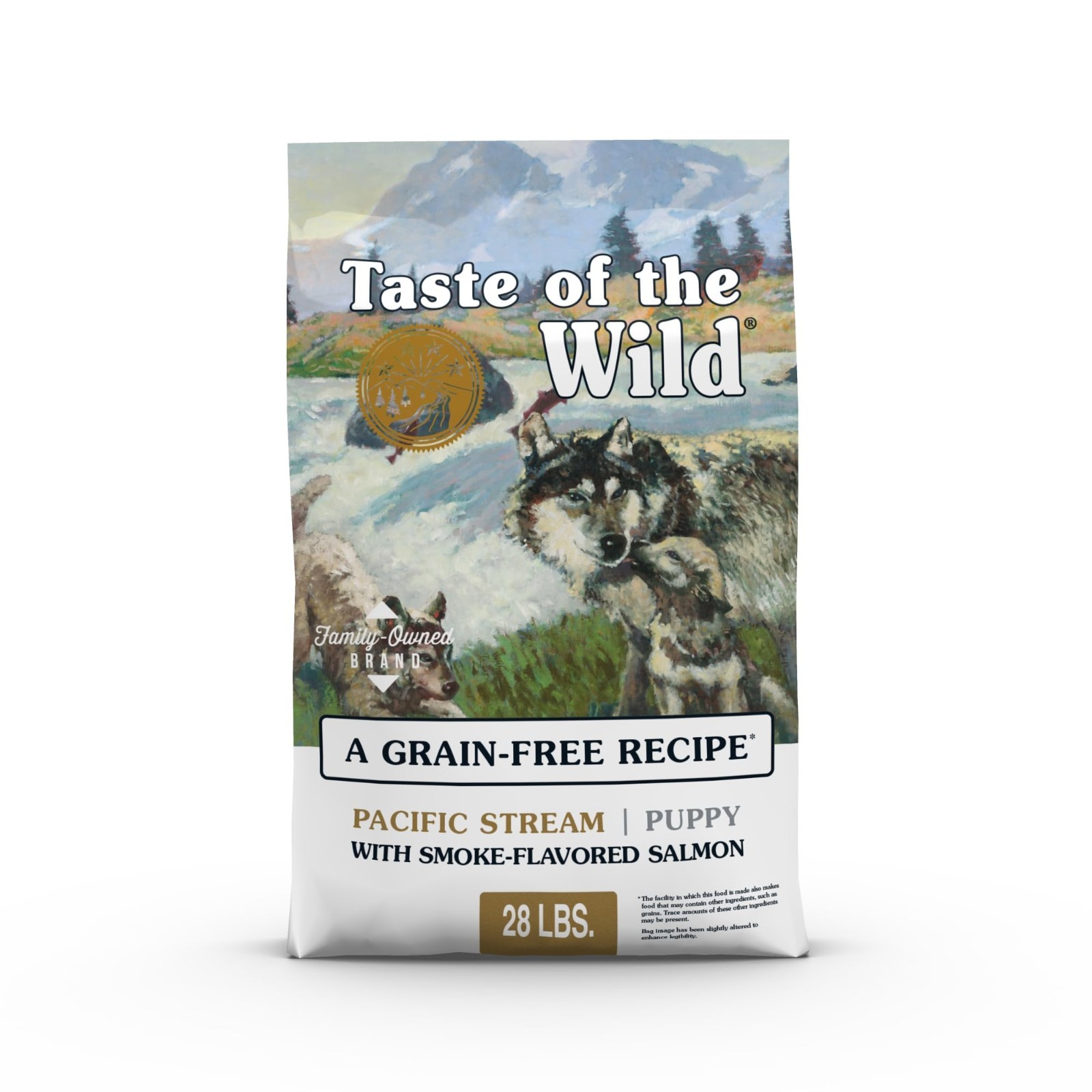 Taste of the Wild Pacific Stream Puppy Recipe Smoke-Flavored Salmon Dry Food28lb