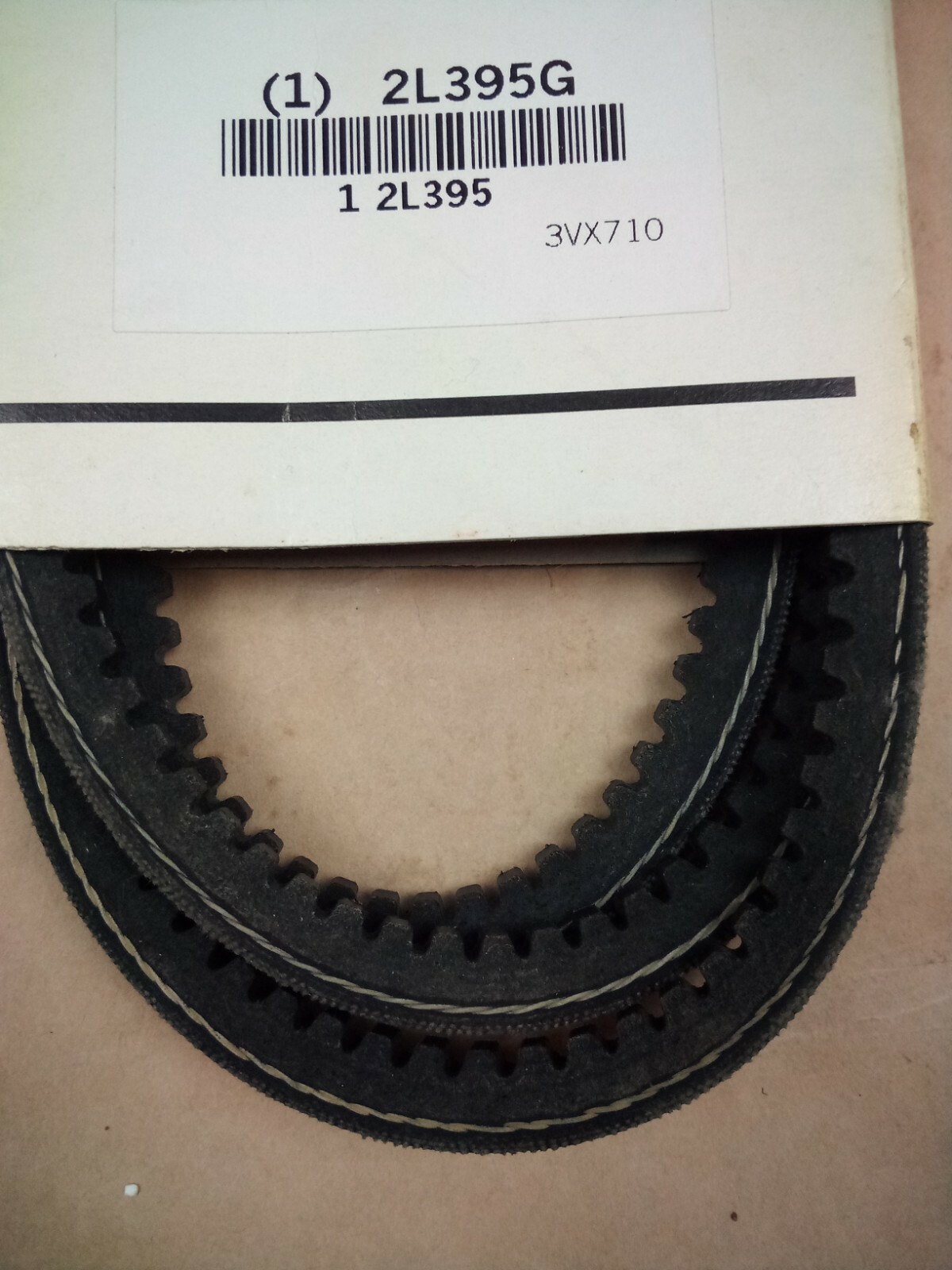 Lot of 2 Dayton multi use V-Belt 3VX710 cogged Dayton paer no. 2L395