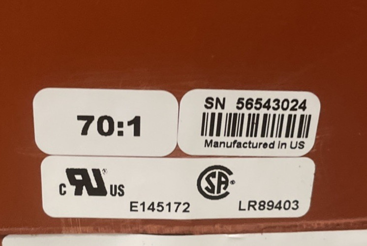 GE Vernova / Instrument Transformer PTG5-1-110-842F / 70:1 BIL 110 kV 60 HZ 0.3Z