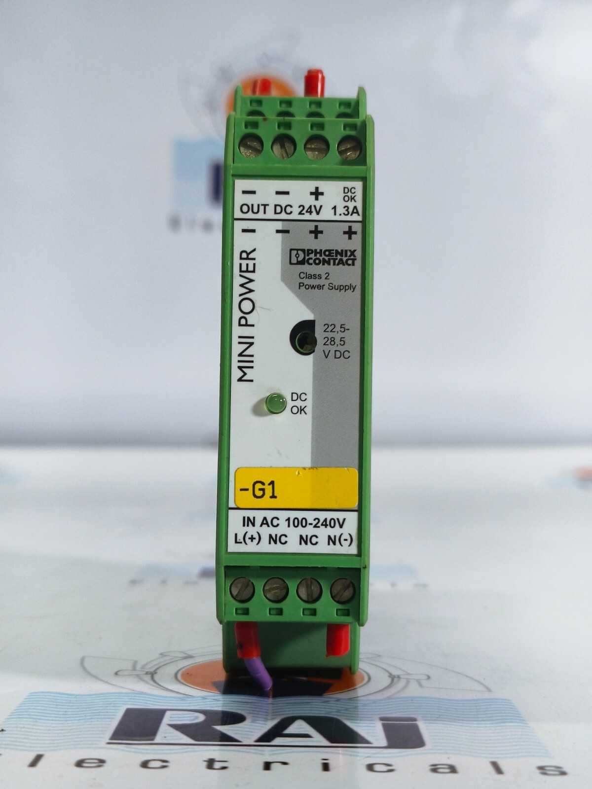 Phoenix contact mini-ps-100-240ac/24dc/1.3 mini power supply 28 66 44 6