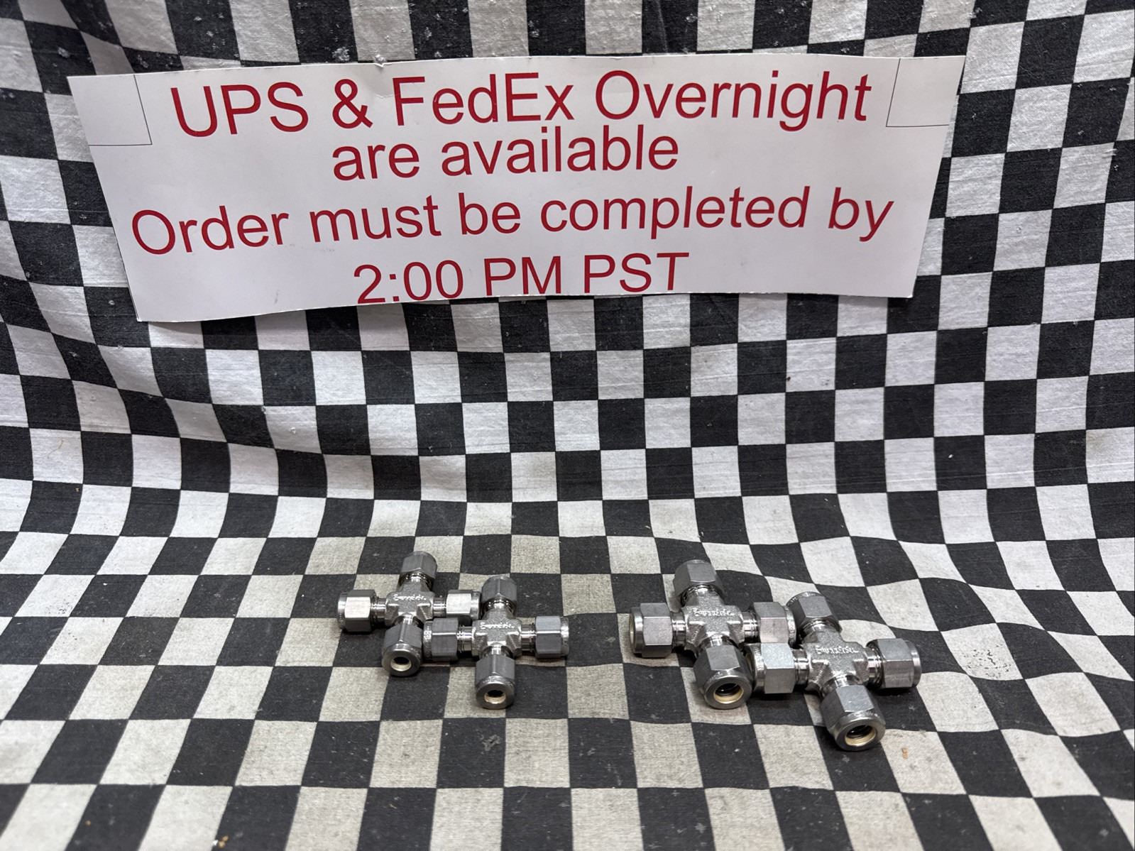SWAGELOK SS-400-4 & SS-600-4, CROSS 1/4″ & 3/8″, LOT OF 4, SHIPSAMEDAY