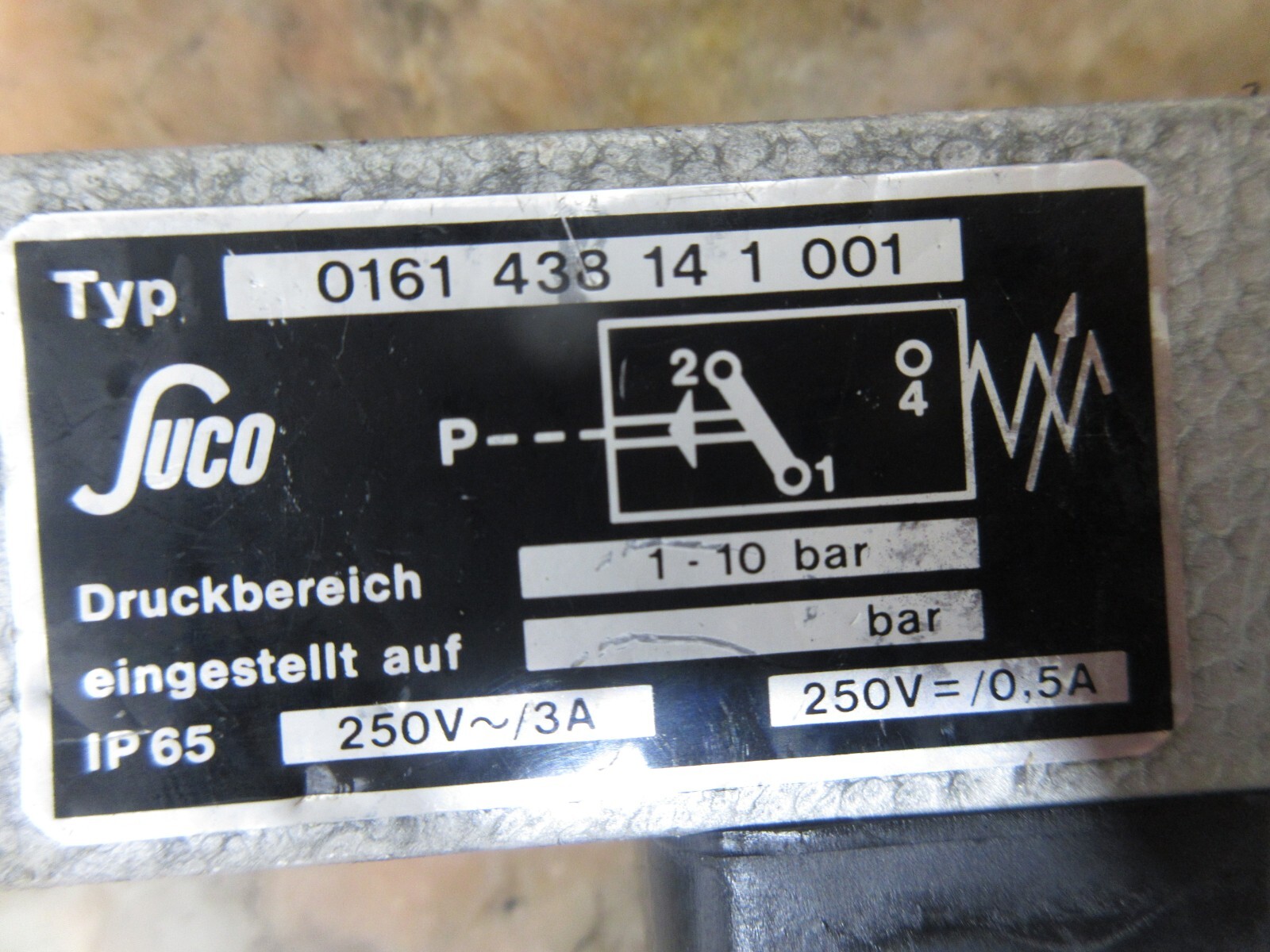 SUCO VALVE 0161 438 14 1 001 0161438141001 LOT OF 5 PIECES