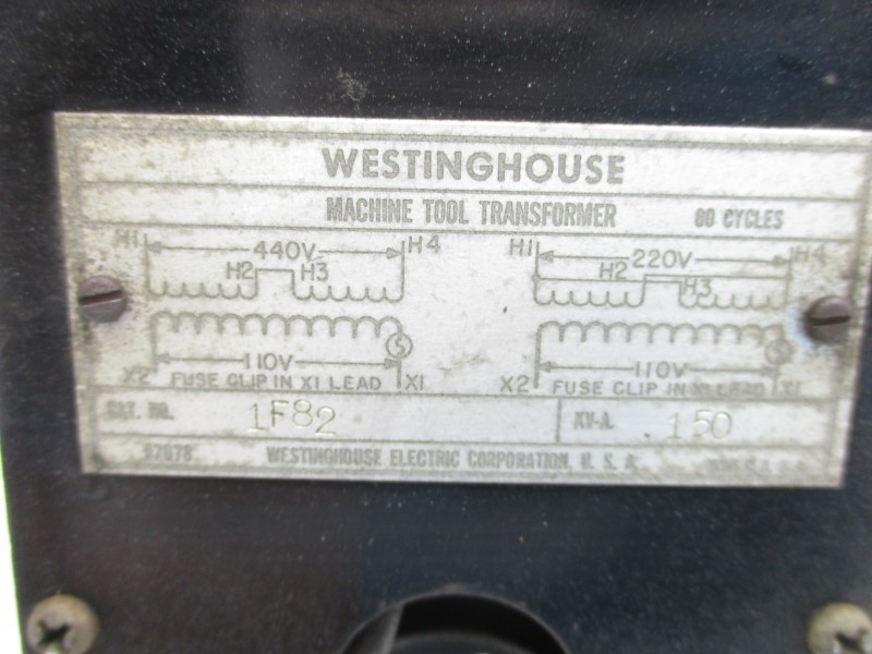WESTINGHOUSE 1F82 110/220-440V .150KV-A UNMP