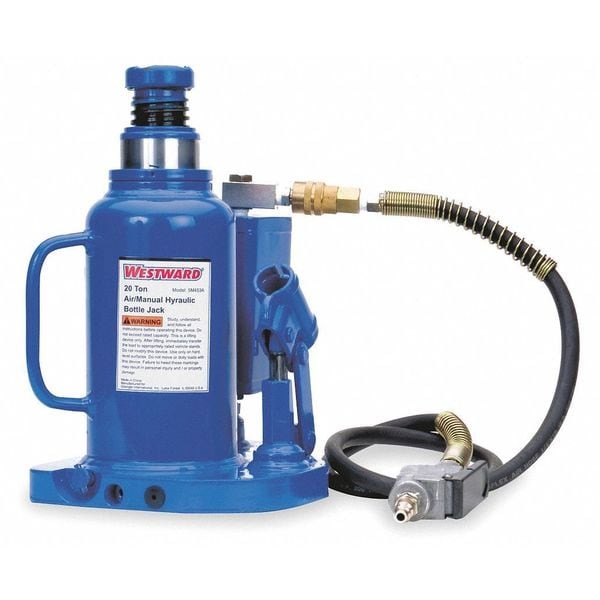 Westward 1Zkx7 Bottle Jack, 12 Ton, 9 1/2-18 1/2 In Lift