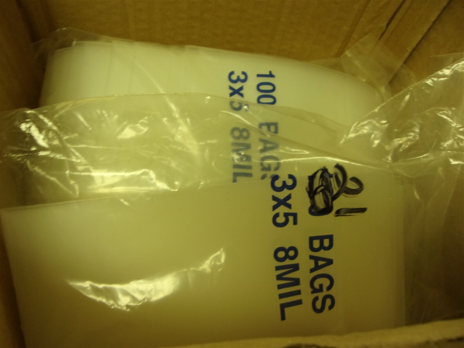 NEW Uline S-15263 3×5″ Reclosable Bags 8 mil Box of 721 *FREE SHIPPING*