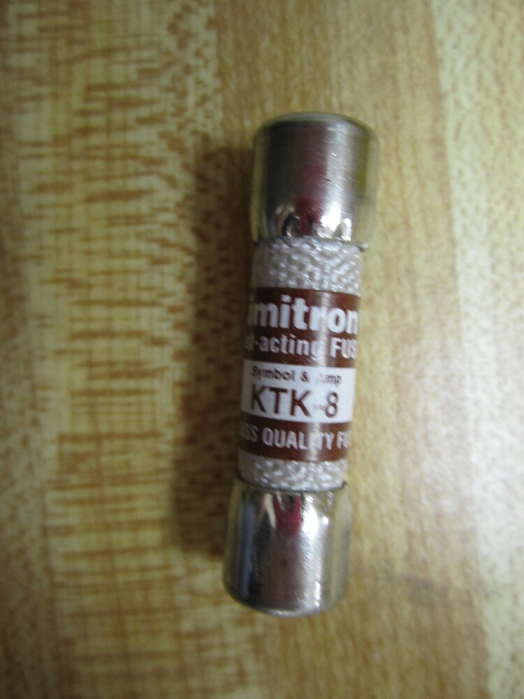 Buss KTK-8 Bussmann Fuse Cross Ref 6F133 (Pack of 10)
