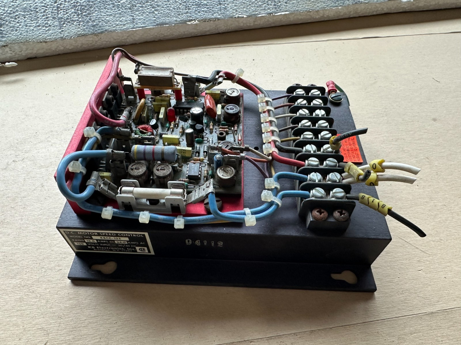 KB KBCC-125 MOTOR SPEED CONTROLLER
