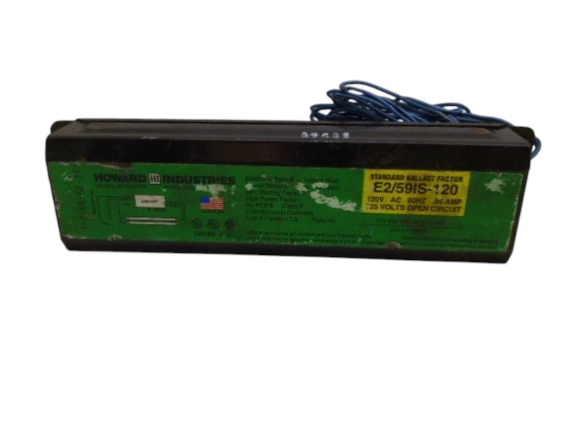 HOWARD INDUSTRIES E2/59IS-120 BALLAST UNMP