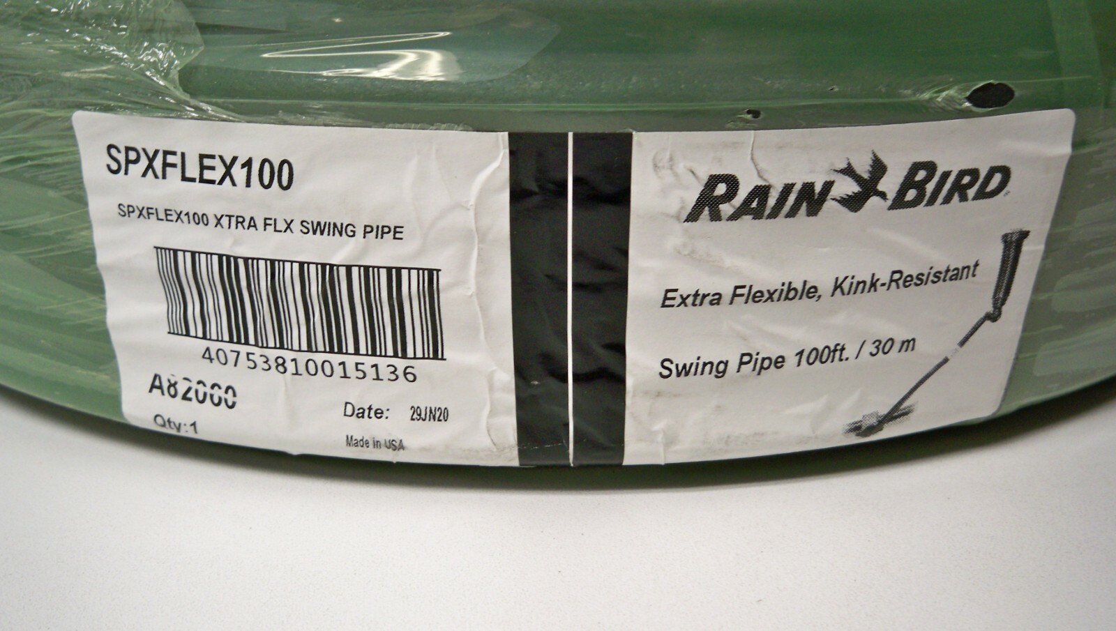 Rain Bird SPXFLEX100 Extra Flexible Kink-Resistant Swing Pipe 100ft