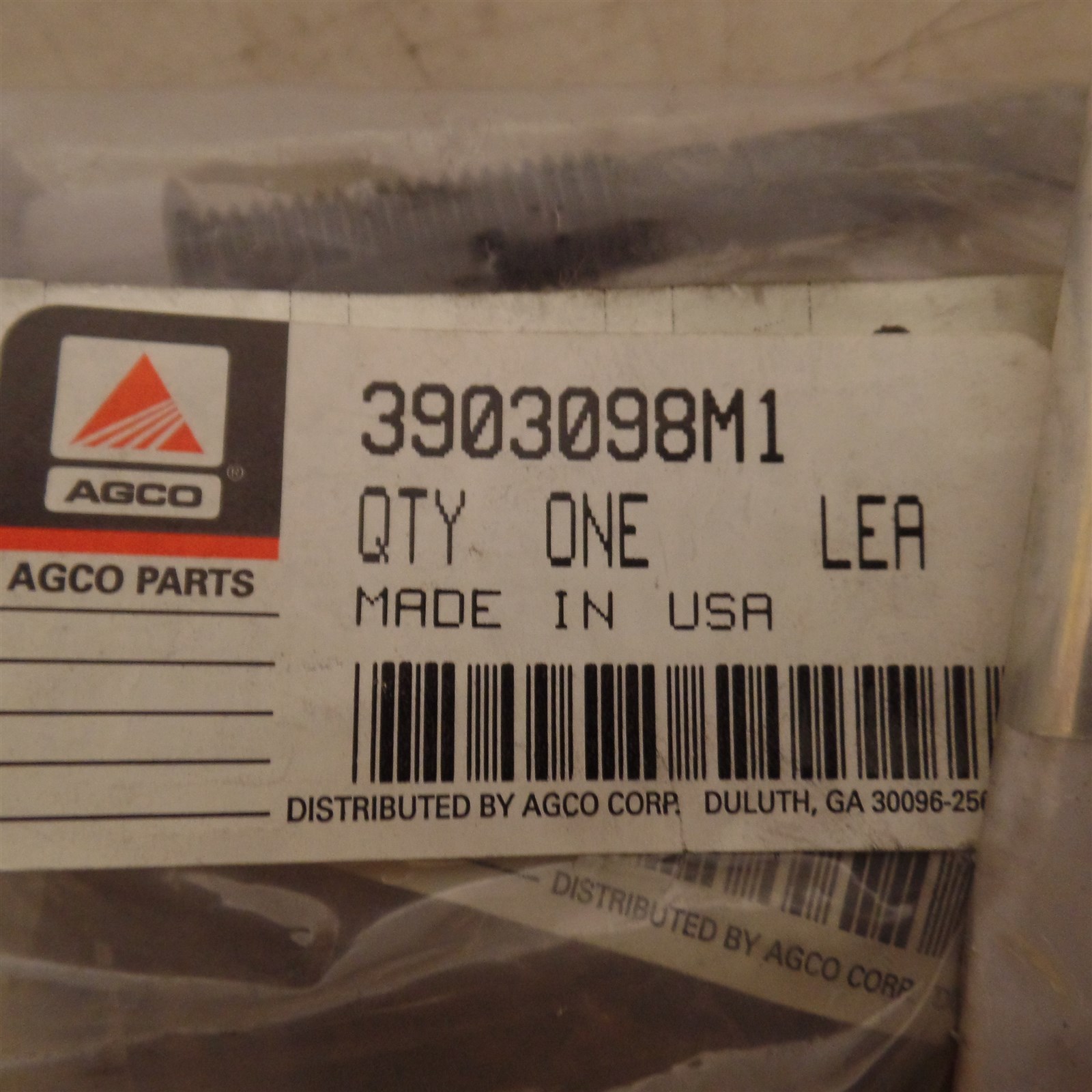 3903098M1 STEM AGCO MASSEY FERGUSON 6150 6170 6180 6190 6235 6245 6255 6265 MORE