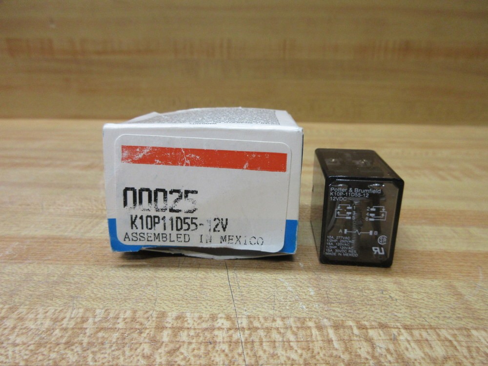 Potter & Brumfield K10P-11D55-12V DC Relay K10P-11D55-12V