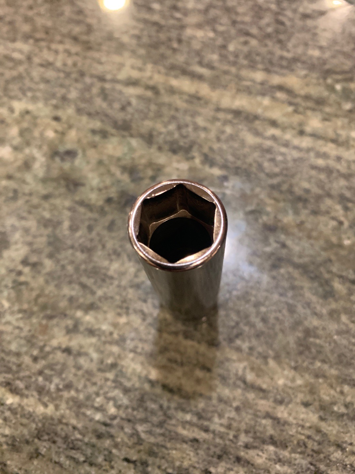 snap on sfsm13 3/8 drive 13mm 6 point metric deep chrome socket new