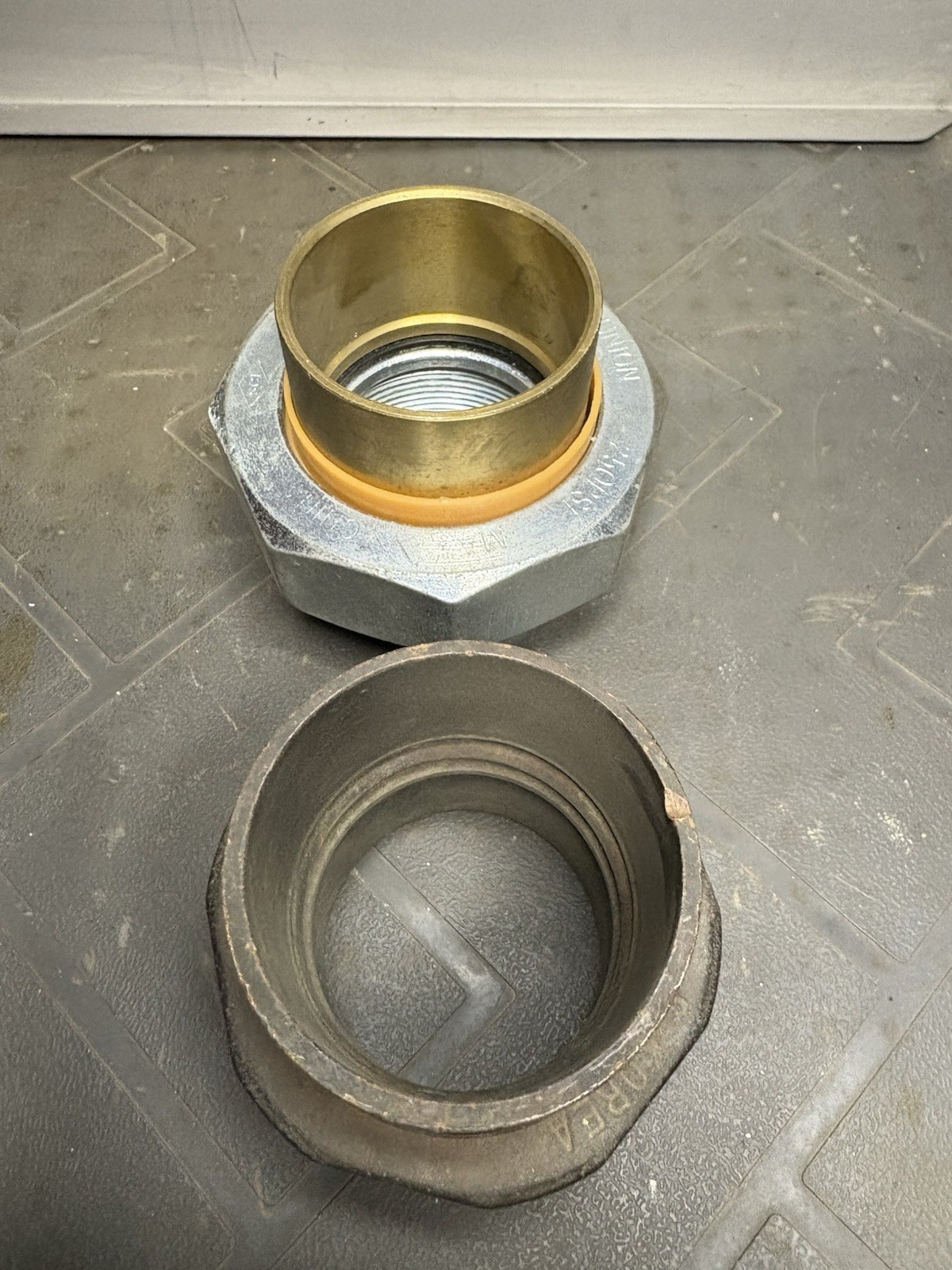 Qty OF 2 . – One COPPER SLIP, SWEAT PIPE UNION & One Dielectric Union . 2”