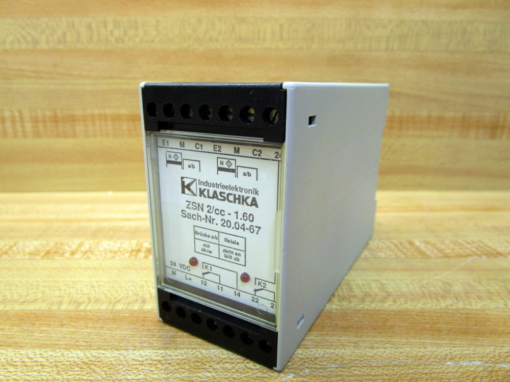 Klaschka ZSN 2/CC-1.60 Transistor Relay ZSN2CC160