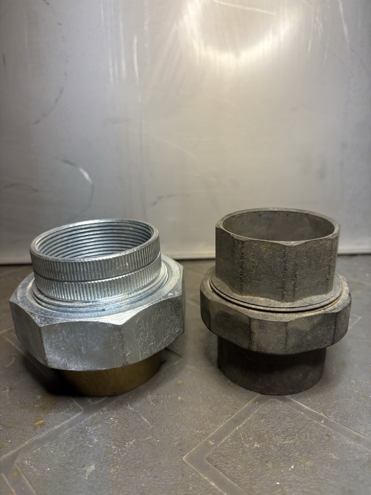 Qty OF 2 . – One COPPER SLIP, SWEAT PIPE UNION & One Dielectric Union . 2”