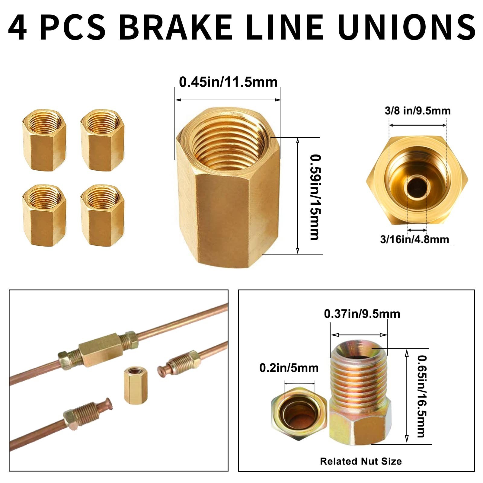 MuHize Brake Line Bender(1/4 Inch) – Upgraded 25 Feet Brake Line Kit for Ford…