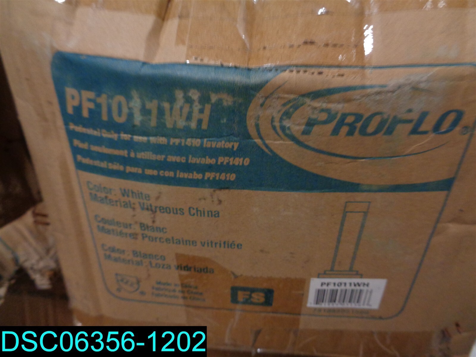 PRofLO PF1011 Lavatory Pedestal Base Only