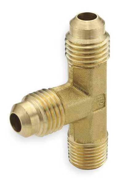 Parker 151F-4-4 Male Run Tee,Brass,Tube X Mnpt,Pk10