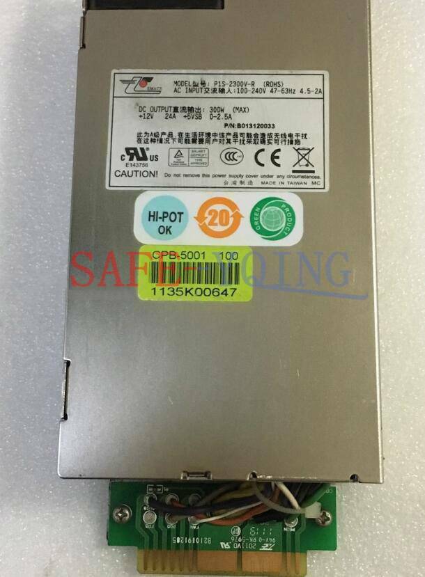 One Used EMACS P1S-2300V-R 300W server power supply