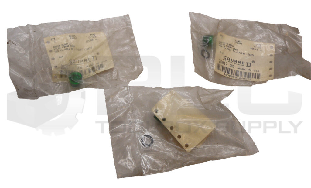 LOT OF 3 SEALED NEW PARKER 9001 G-29 /A PILOT LIGHT LENS GREEN