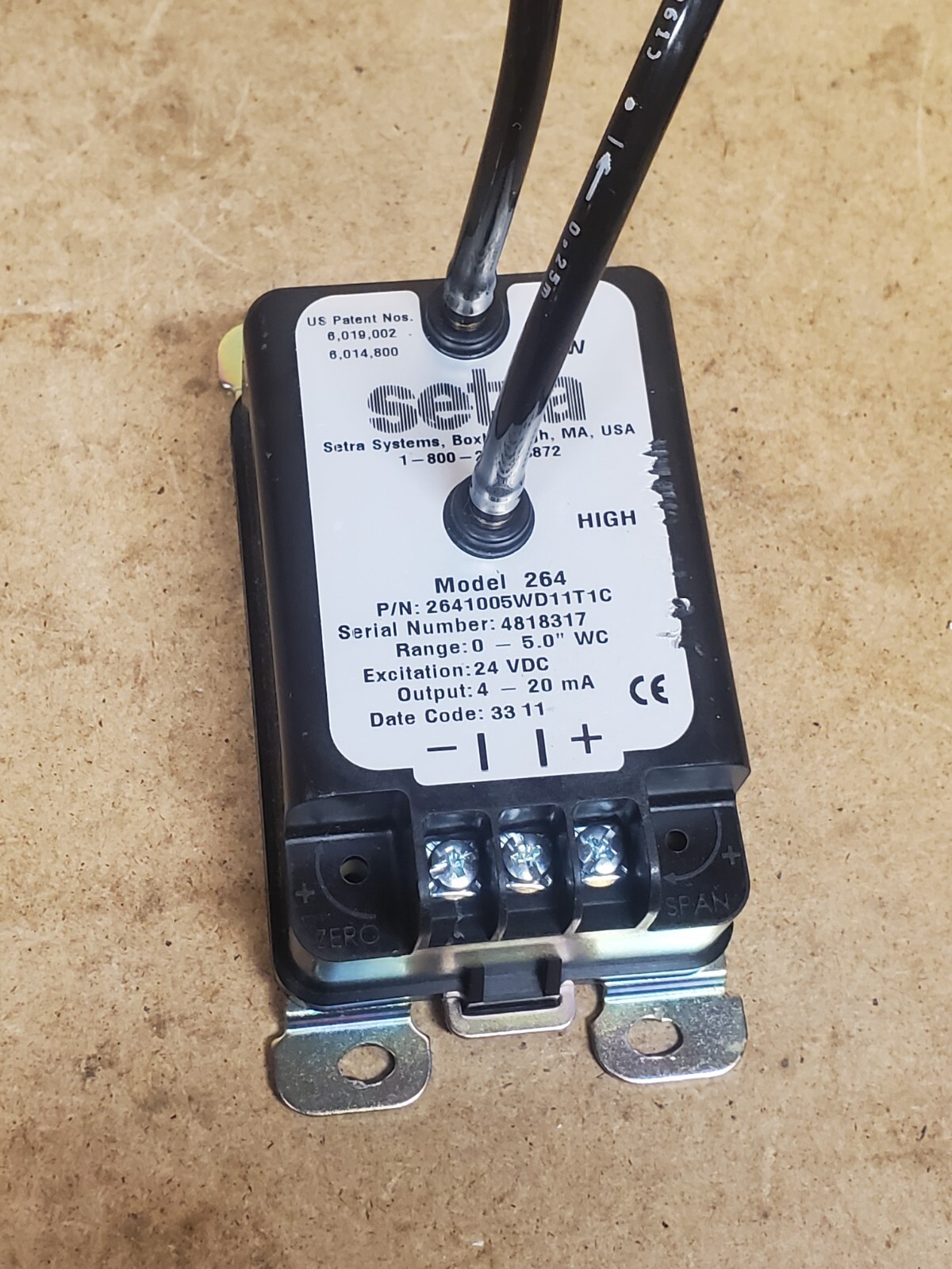SETRA SYSTEMS 264 2641005WD11T1C 24VDC