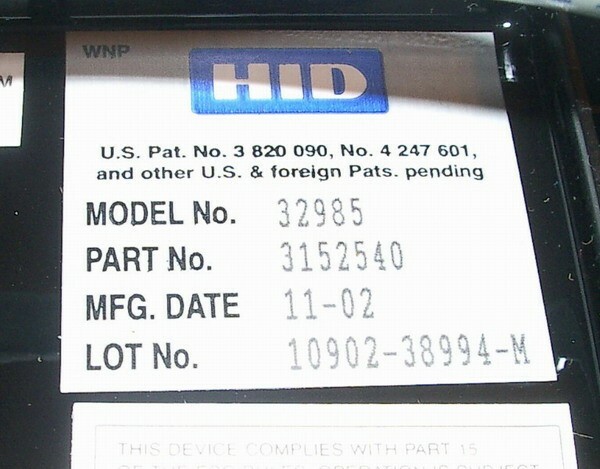 1 x HID Epic Swipe Wiegand Reader 3152540, AR-1, 32985, HU/W3152540