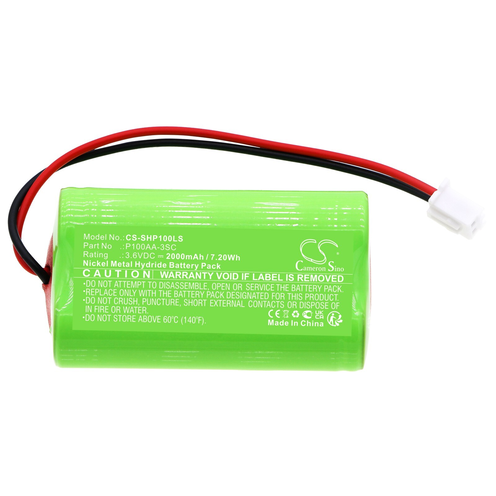 BATTERIE 2000mAh P100AA-3SC For Schlumberger Neptune Advantage Utility Meter