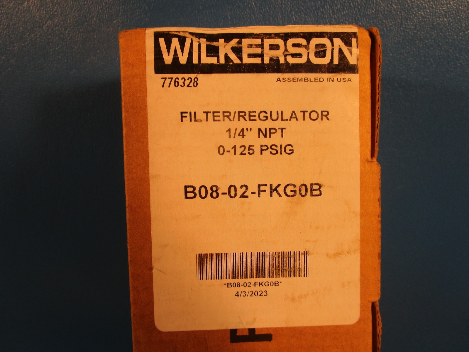 WILKERSON B08-02-FKG0B, Filter Regulator, 1/4″ NPT, 0-125 PSIG
