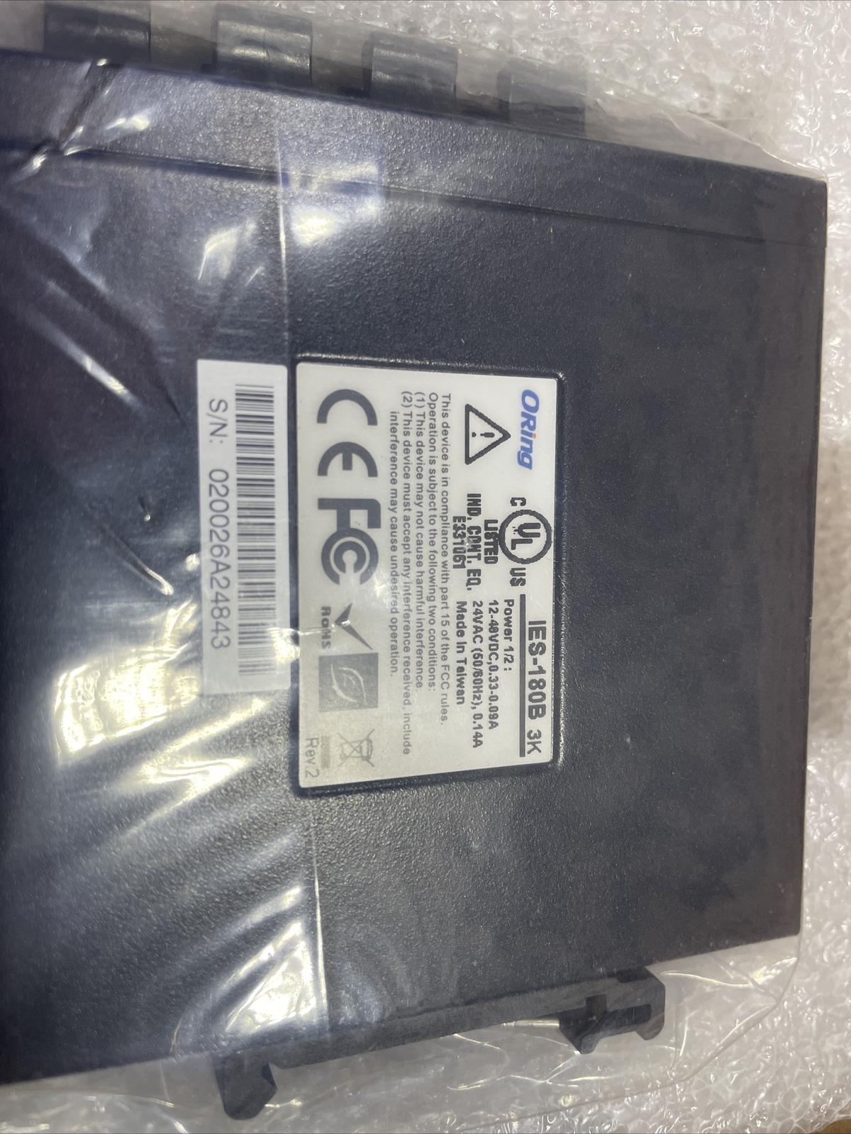 WEIDMULLER IES-180B, IES180B, Switch 8 Ports Industrial, SHIPSAMEDAY