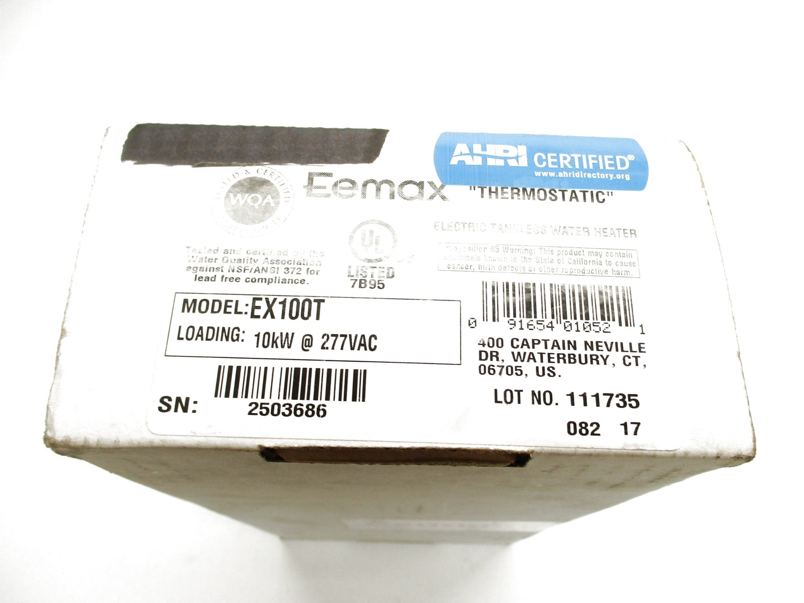 EEMAX EX100T NSFS