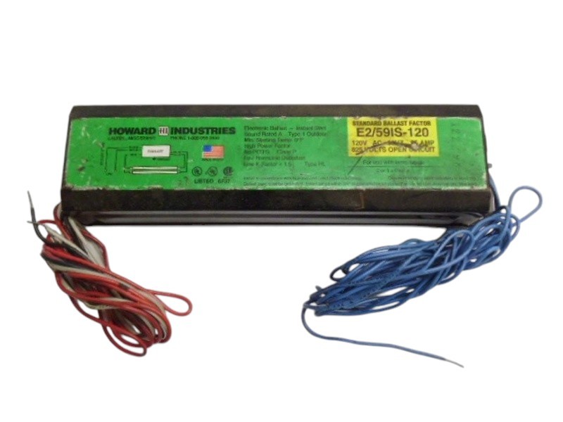 HOWARD INDUSTRIES E2/59IS-120 BALLAST UNMP