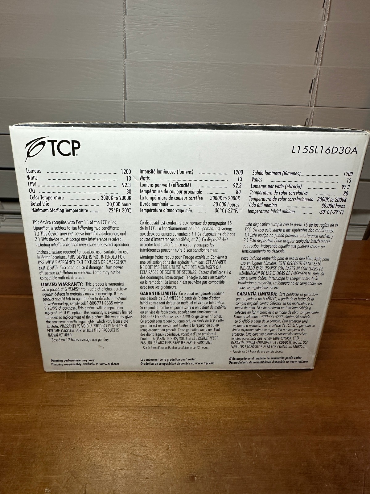 New TCP Lighting 13W LED Starlight Fixture L15SL16D30A