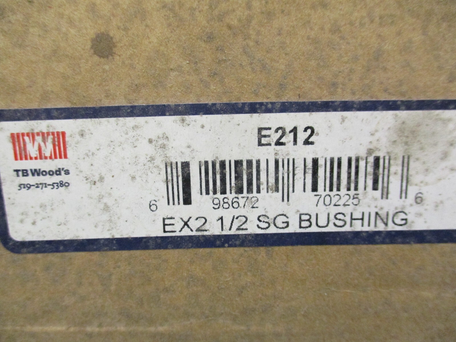 TB Woods E212 EX2 ½ SG Bushing NEW