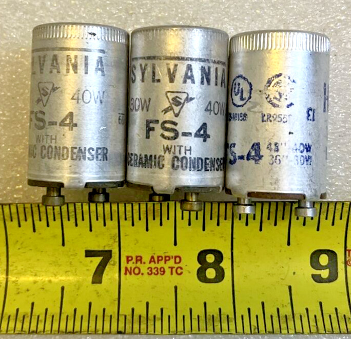 (LOT 3 ) FS-4 Starter ( Two Sylvania one Handy Man Electric)