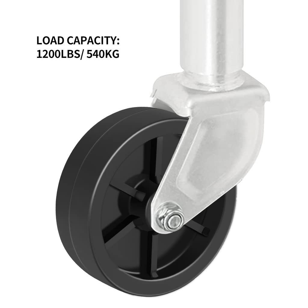 Boat Trailer Jack Caster 6″, Trailer Tongue Wheel 1/2″ Axle Diameter, Freight…