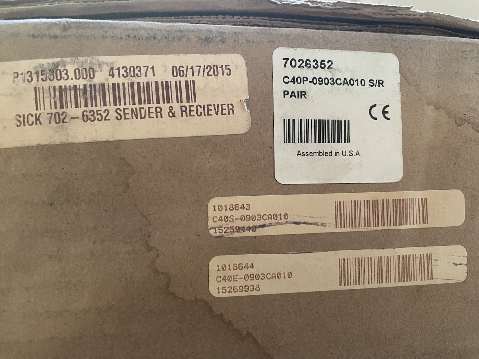 SICK C4000 Safety light curtains, C40P-0903CA010, C40S-0903CA010 C40E-0903CA010