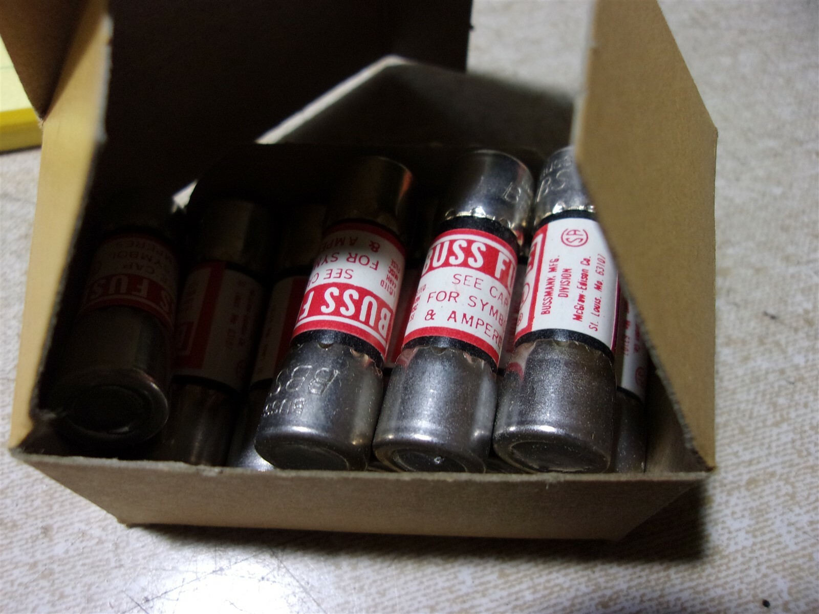 NEW Buss BBS-1/4 Fuses F82647, Box of 10 *FREE SHIPPING*