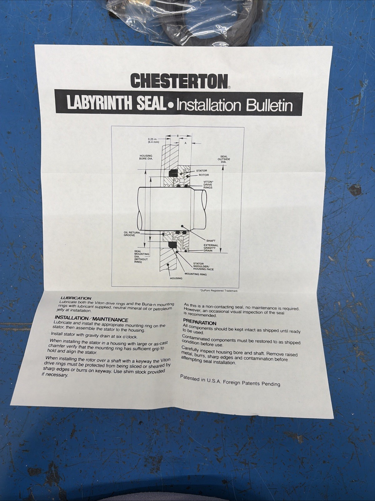 NEW CHESTERTON LABYRINTH 1.875 Inch SEAL 316 S/S Fast Shipping 🇺🇸+Warranty