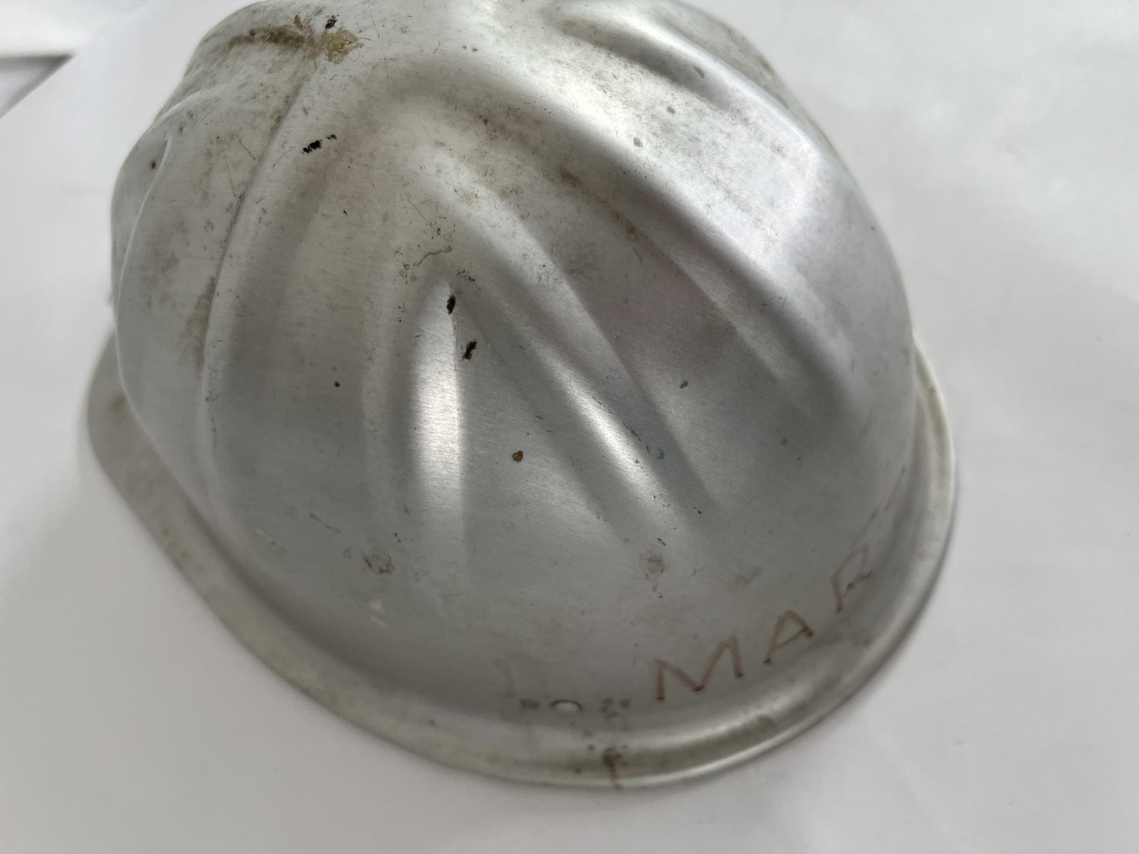 Vintage MSA McDonald T Cap-Standard Aluminum Hard Hat Helmet Safety Silver USA