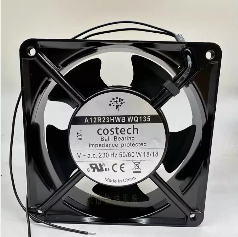 1PCS Costech A12R23HWB WQ135 230V 18W 12038 12CM Axial Flow Fan Cooling Fan