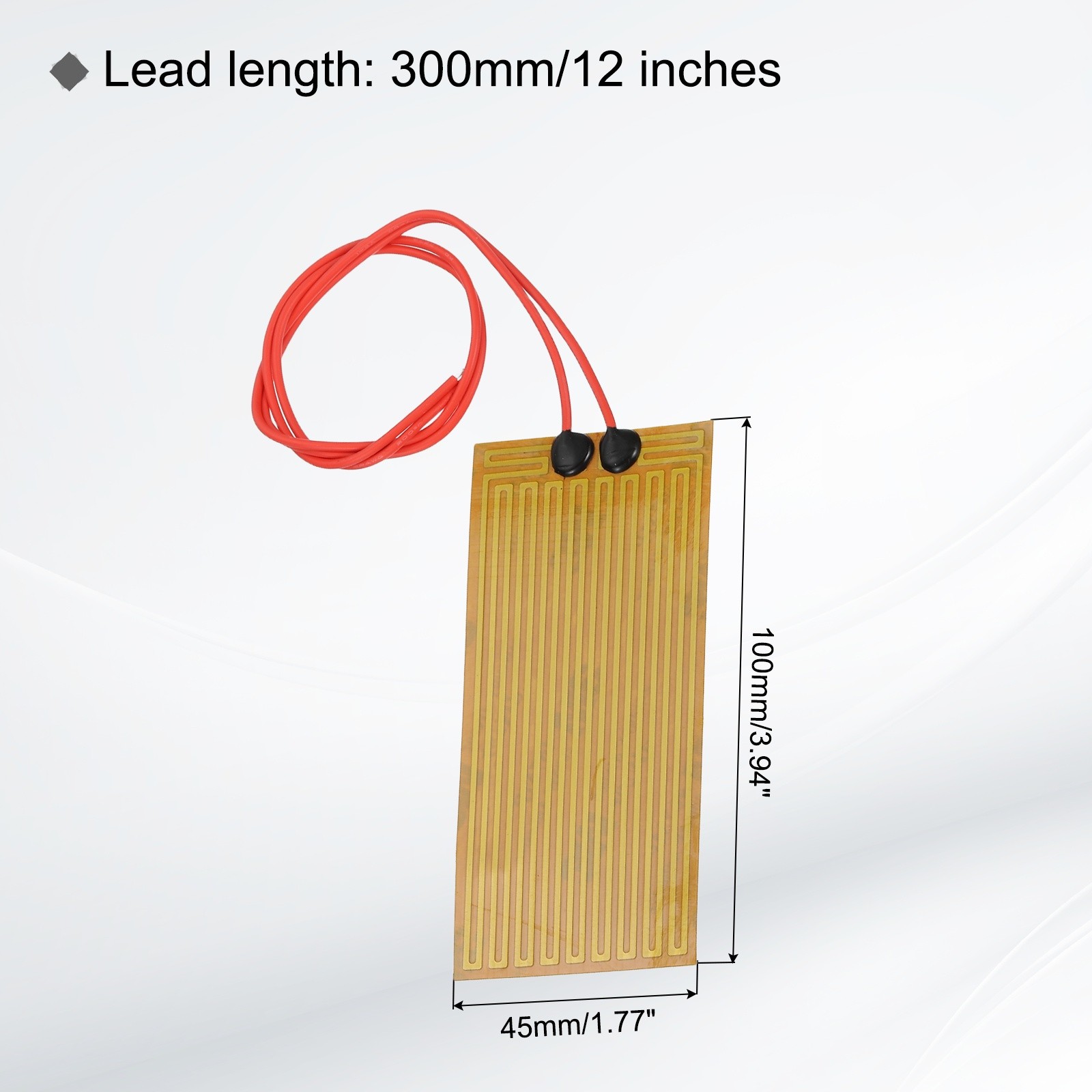 8pcs Heater Film Heating Plate 30W 24V Polyimide Adhesive Heat Pad 100mmx45mm