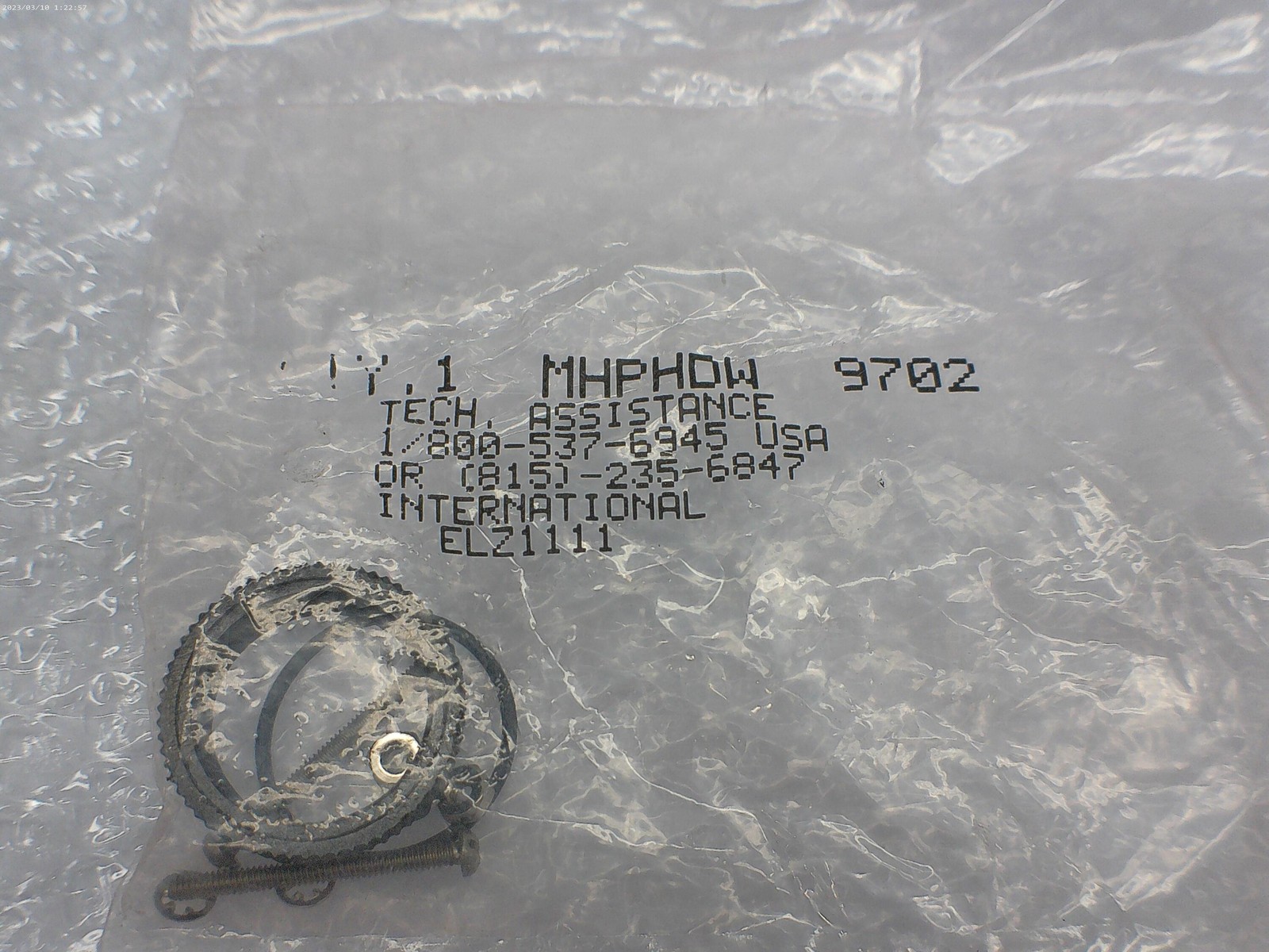INDUSTRIAL SPARE MHPHDW ELZ1111 KIT NSMP