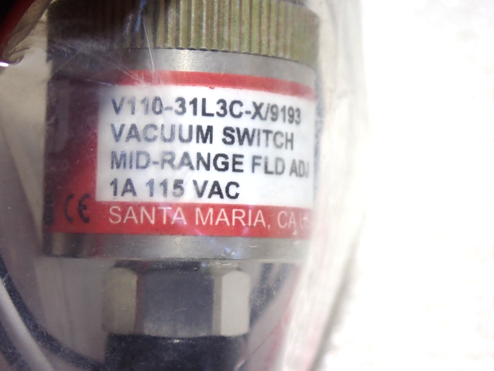 WASCO V110-31L3C-X/9193 VACUUM SWITCH WASCO NEW