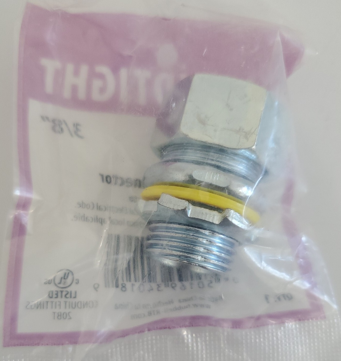 *NEW SEALED* LOT OF 11 Hubbell Raco 3401-8 Straight Connector 3/8″ + Warranty!