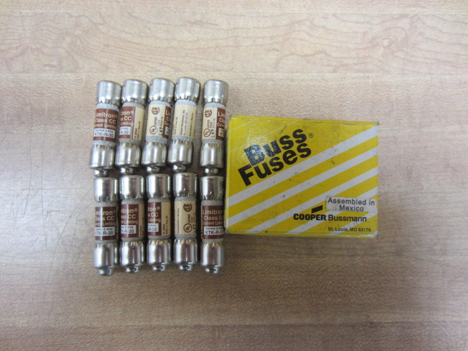 Buss KTK-R-30 Bussmann Fuse Cross Ref 4XC28 (Pack of 10)